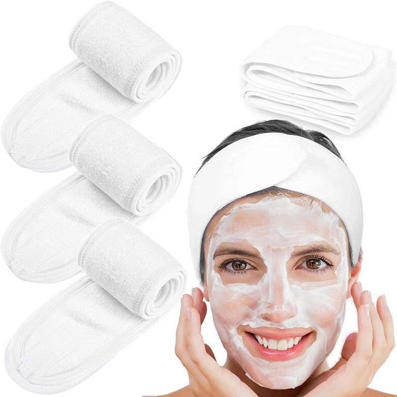 Velcro Sports Face Wash Headband Double Layer Makeup Headband