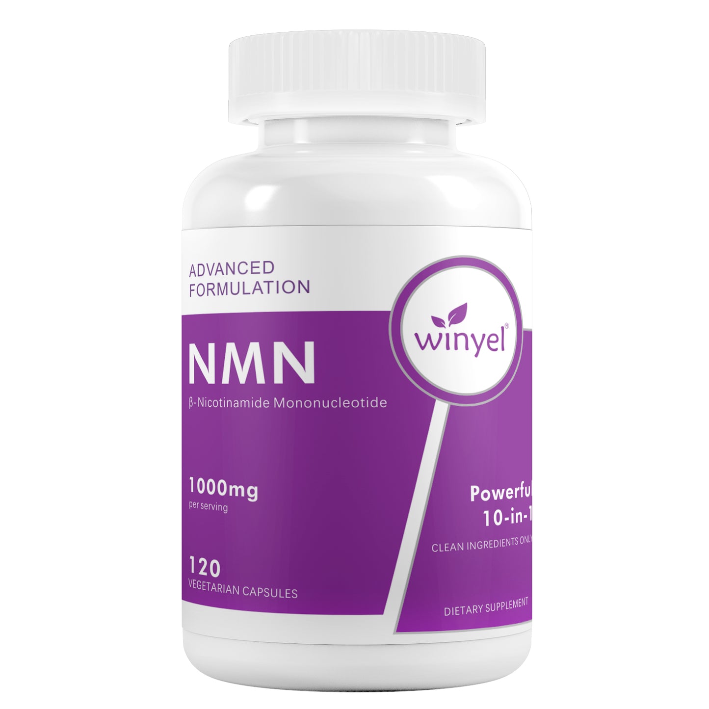 NMN 1000mg Cellular Energy Complex - 10-in-1 Anti-Aging Supplement