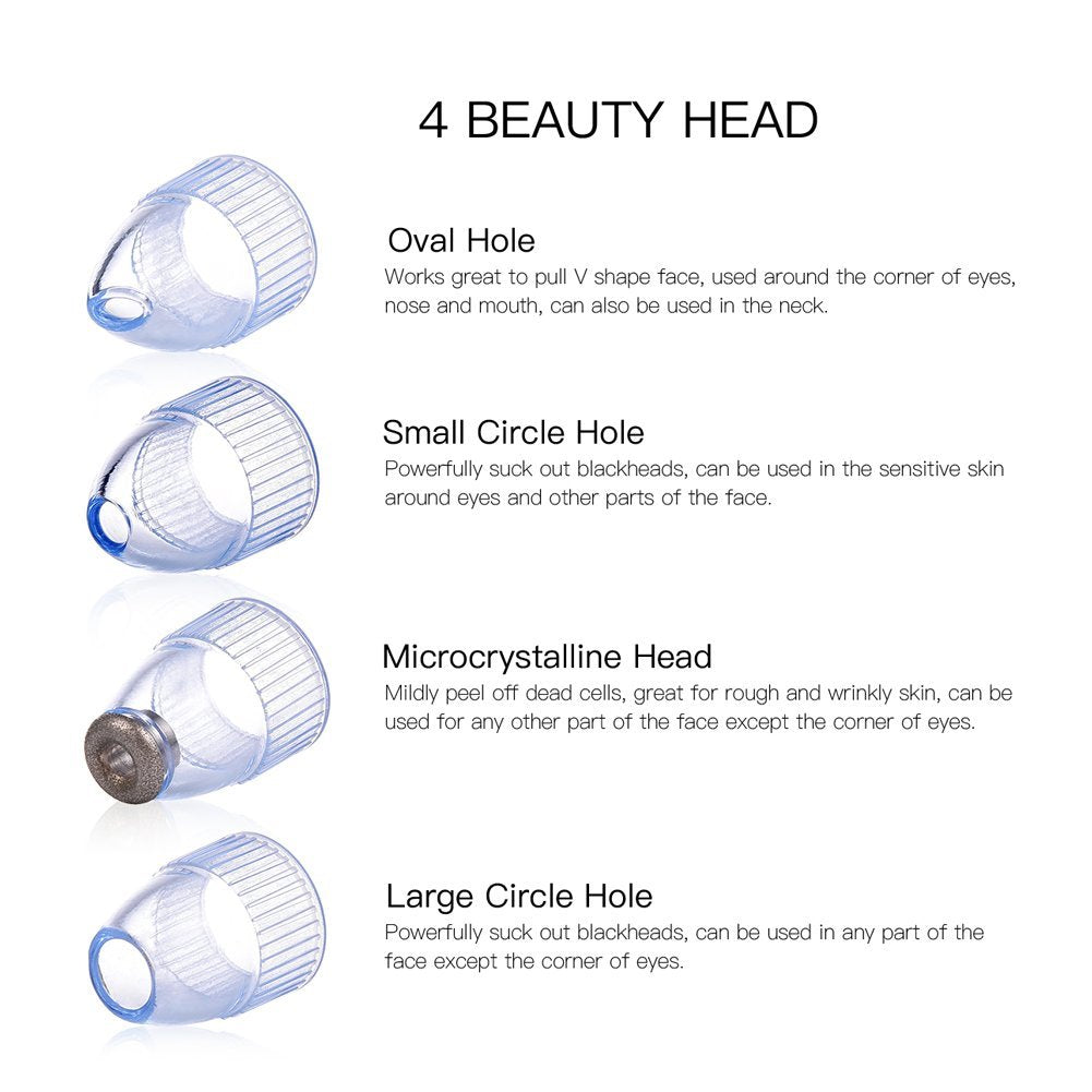 Blackhead Remover - Pore Vacuum Facial Cleansing Tool for Acne & Skin Care