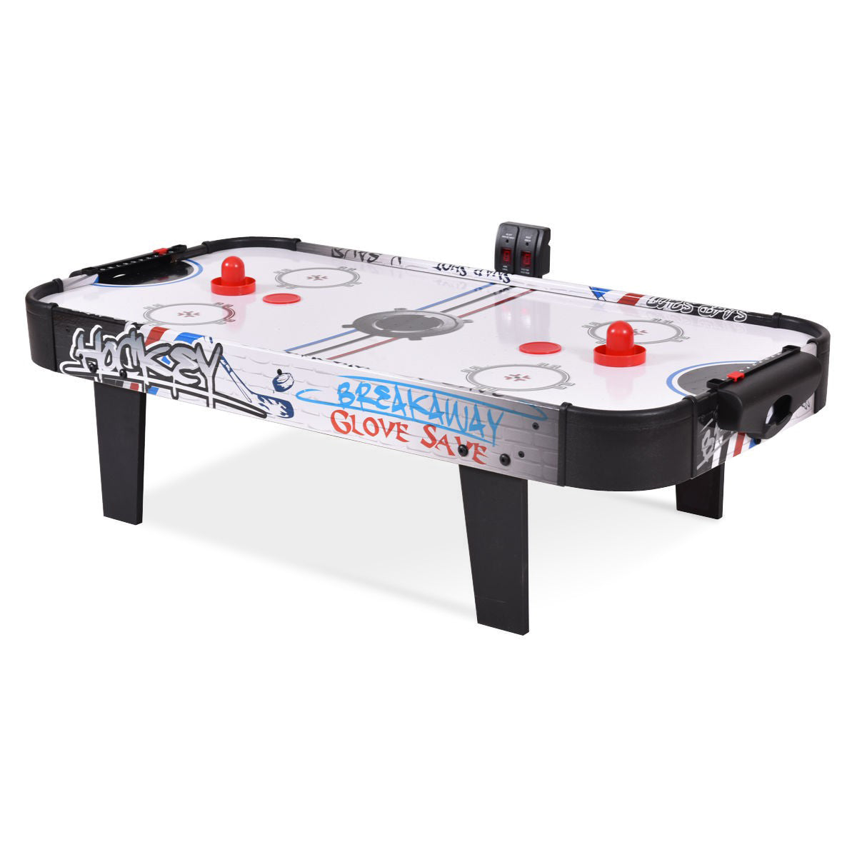 42-Inch Air Hockey Tabletop with Electronic Scorer & 2 Pushers
