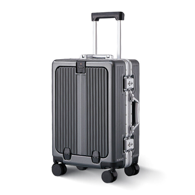 Multi-Functional Hard Shell Travel Suitcase with Water-Resistant Polycarbonate Frame