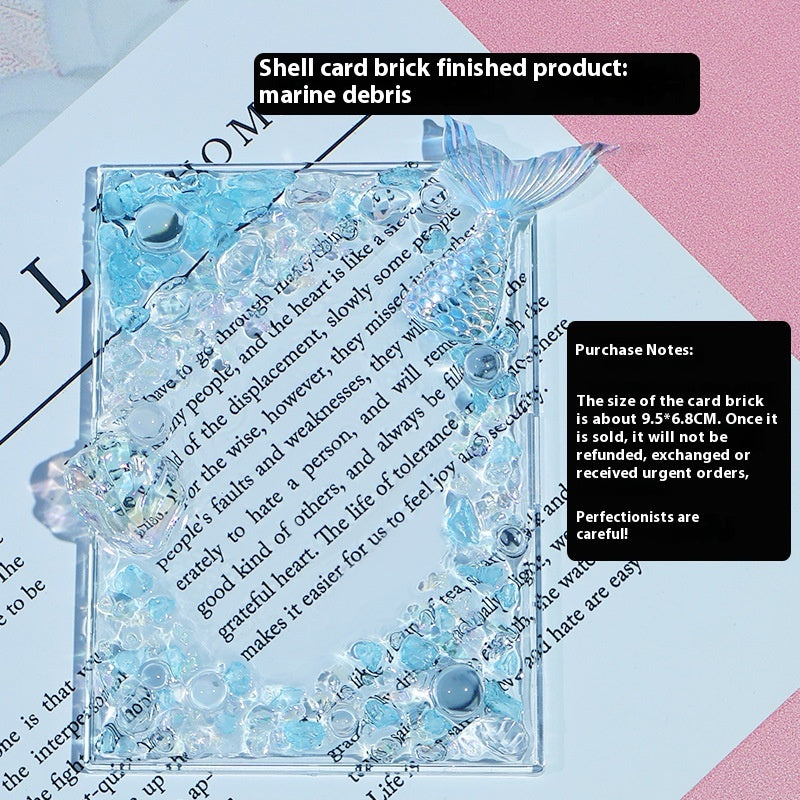 Protective Shell Card Case for DIY Ornament Accessories