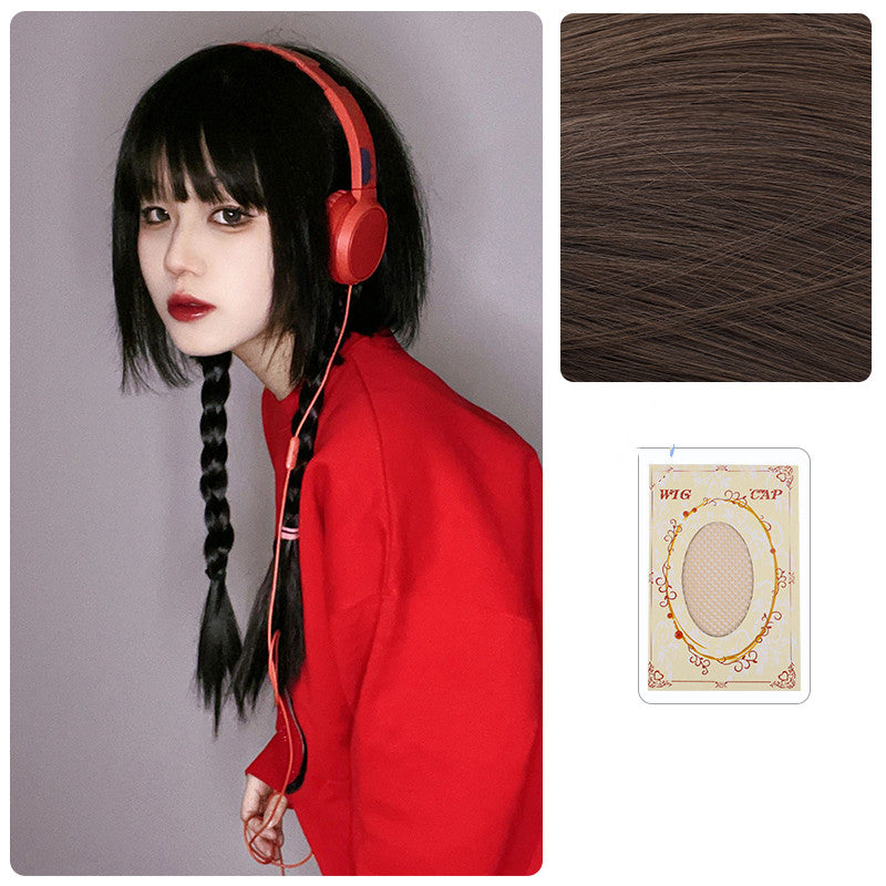 Long Straight Synthetic Wig - 60cm Hair Net