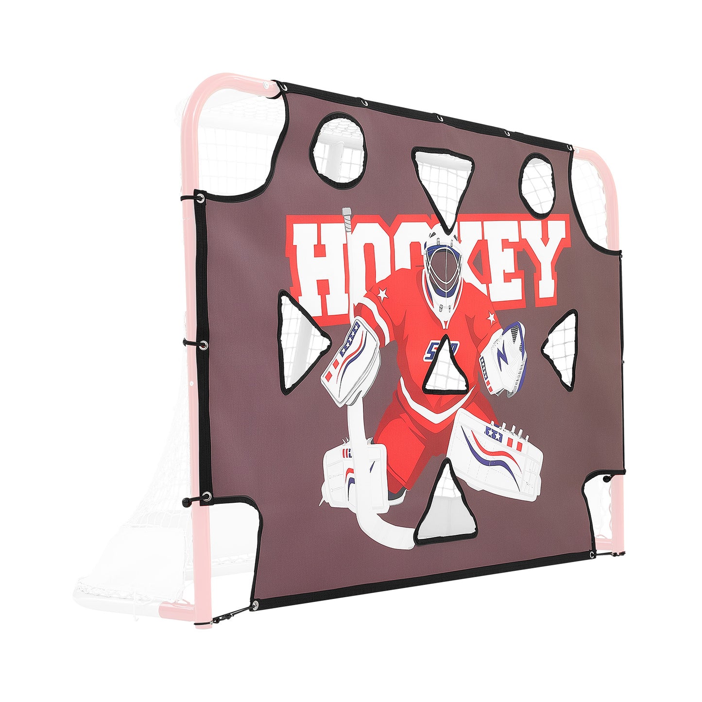 Street Hockey Goalie Shooting Target - Ice Hockey Practice Net for Shooting Accuracy