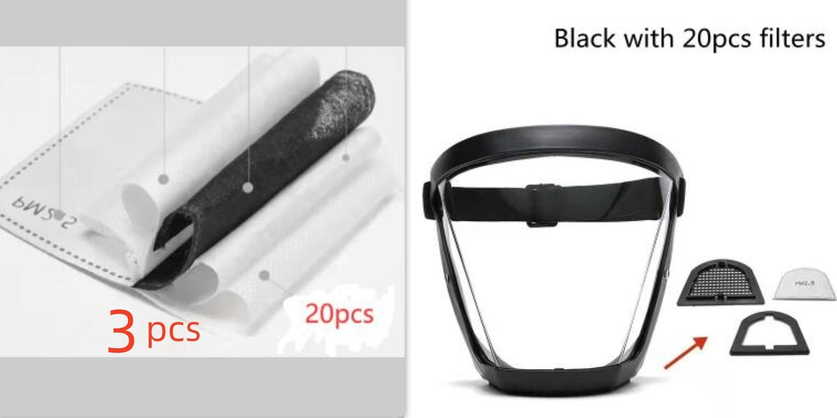 Transparent Face Shield Anti-Oil Dust-Proof Goggles for Safety and Protection
