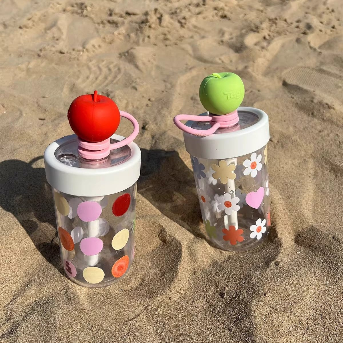 Large Capacity Portable Water Bottle with Straw - Eco-Friendly Drinkware