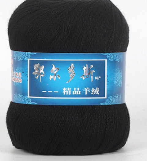 Hand-Knitted Cashmere Yarn for Knitting & Crocheting - Medium Coarse Pure Wool Thread