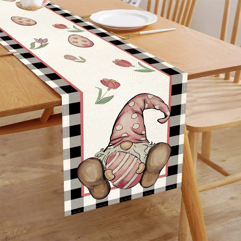 Linen Printed Table Runner - Insulated Festival Home Decor 30x180cm