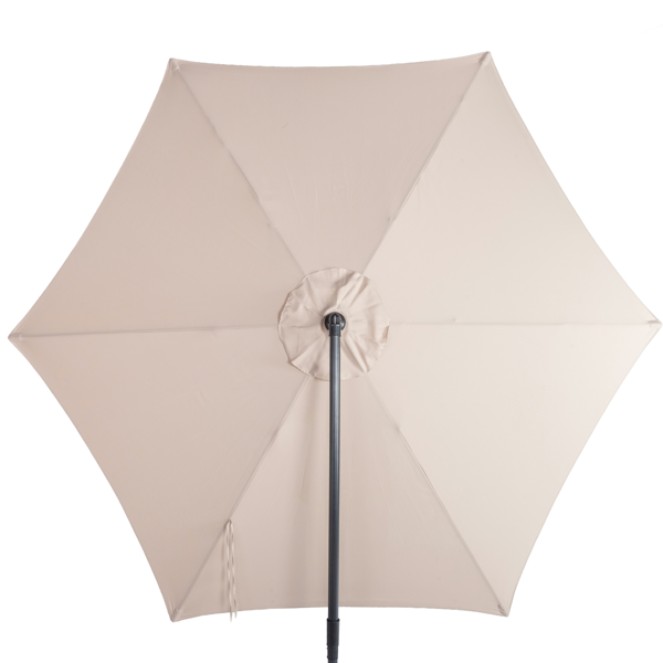 10FT Round Offset Patio Umbrella with Crank & Adjustable Tilt