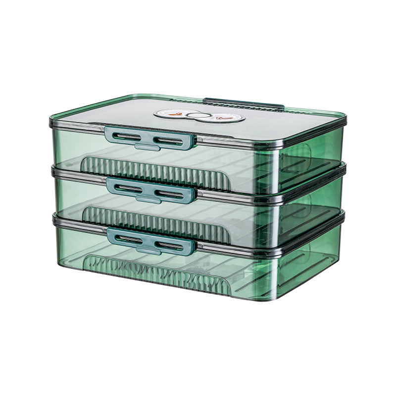 Food Grade Airtight Dumpling Storage Box - Freezer Safe, Multi-Layer Containers