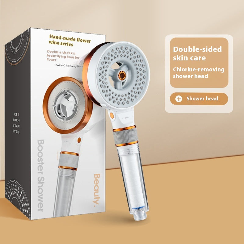 Double-Sided Skin Care Shower Head High-Pressure Bath Nozzle