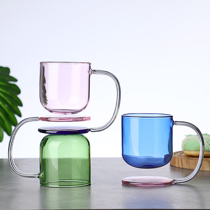 High Borosilicate Creative Floating Glass Mug - Heat-Resistant Drinkware