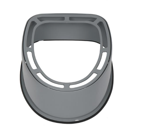 Portable Toilet with Non-Slip Pad for Camping & Outdoor Use - Gray