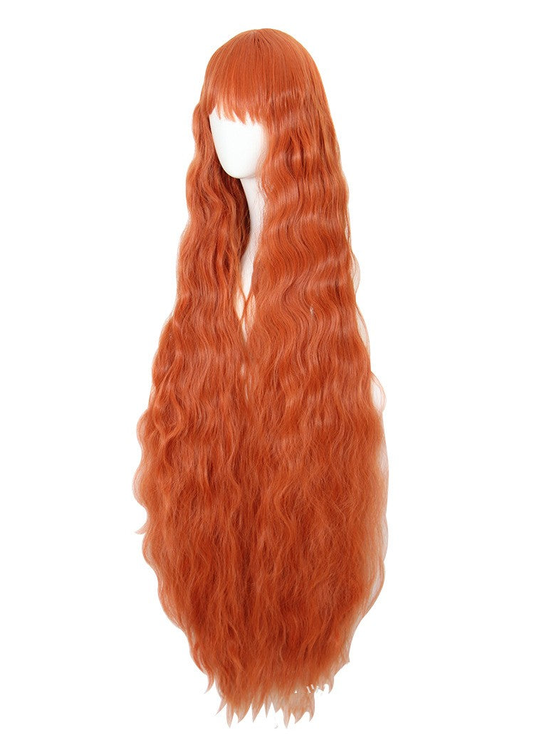 Orange Cosplay Wig 120cm - Long Synthetic Hair