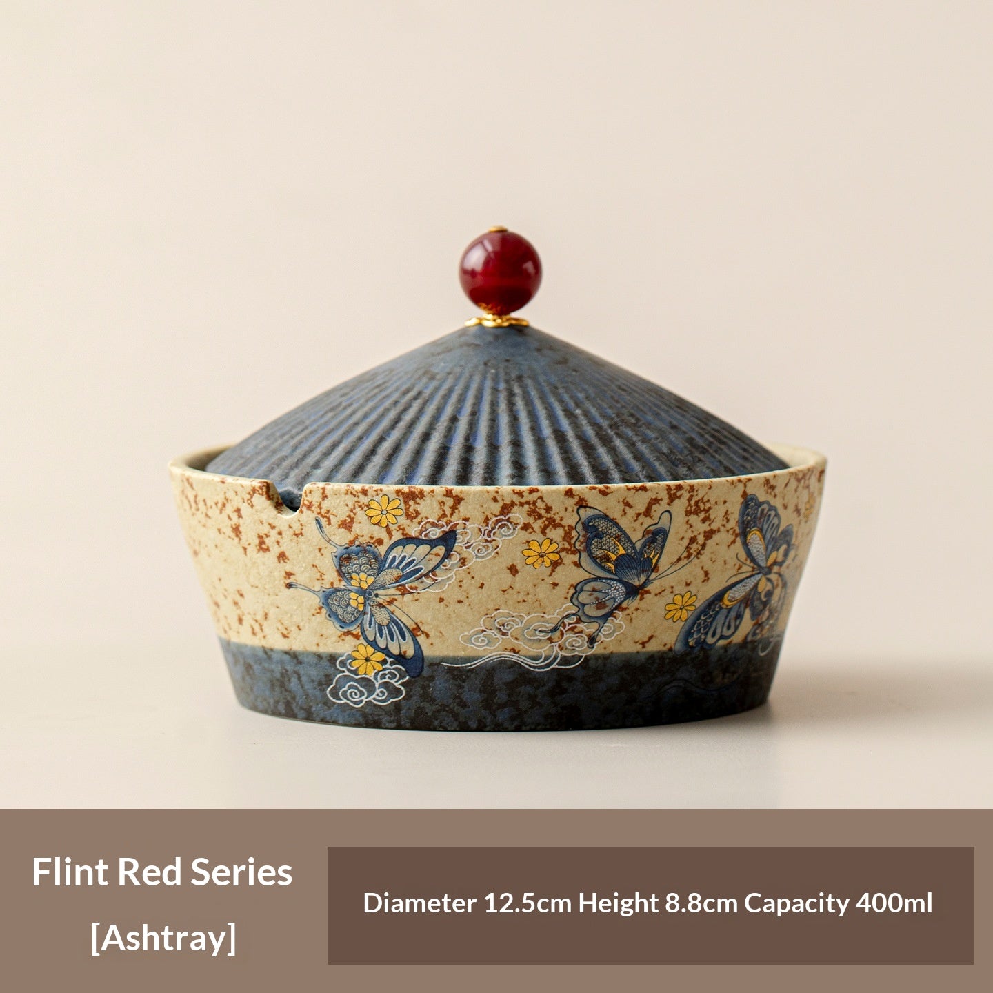 Ceramic Ashtray Set for Home & Office with Artistic Flair - Multiple Styles