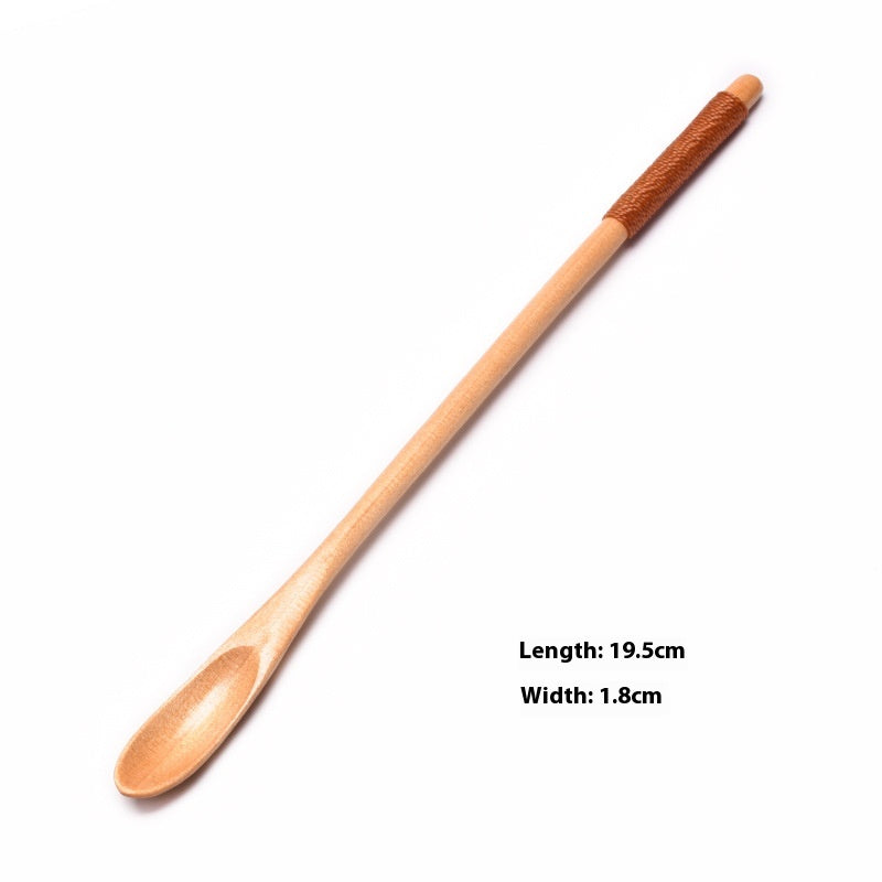 Wooden Coffee Spoon Set - Small 23cm Handles for Tea, Muddler & Stirring