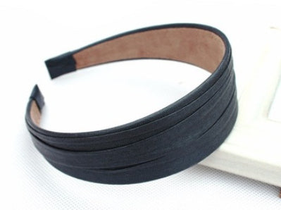 Wide Brim Leather Hair Headband