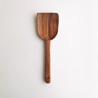 Wooden Korean Kitchen Utensil Set - Teak Cooking Spoon & Scoop, Modern Design