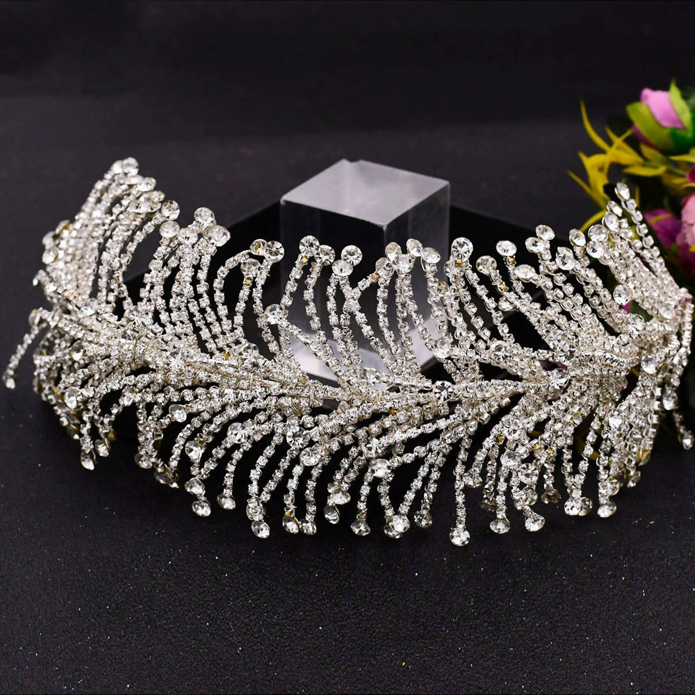 Handmade Rhinestone Chain Hair Accessory