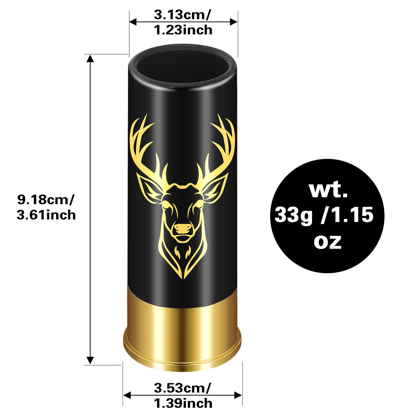 Reusable Plastic Bullet Cups - 1.5 Ounces, Ideal for Whiskey & Cocktails