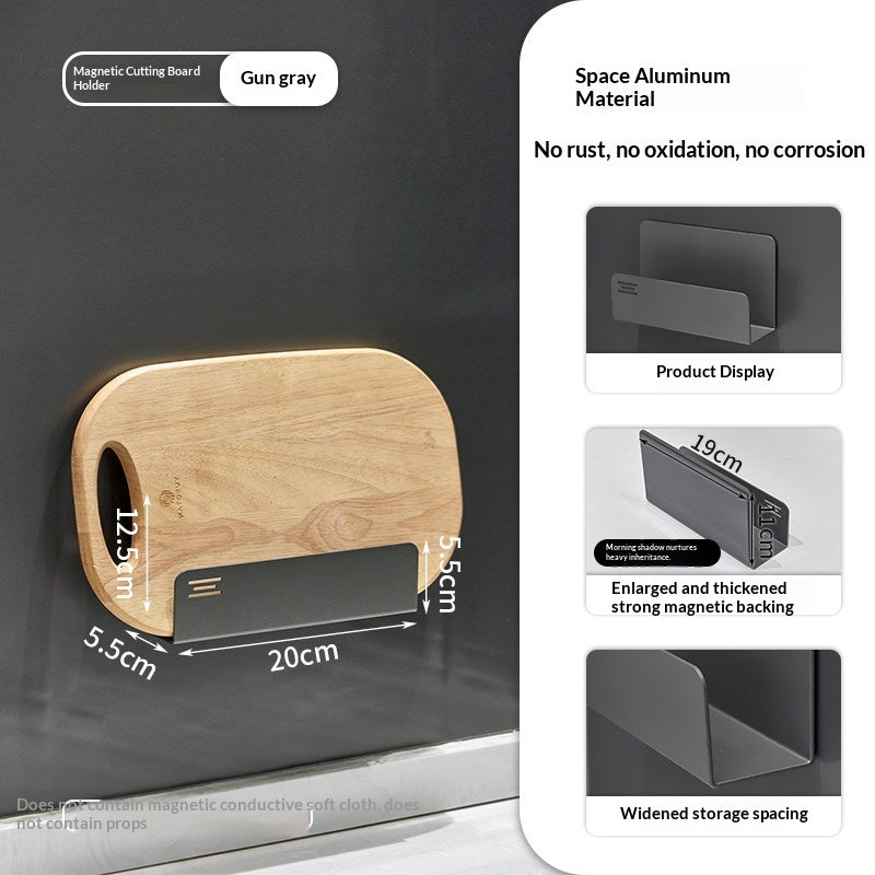 Magnetic Kitchen Knife Holder & Storage Rack - Aluminum Organizer with Variants