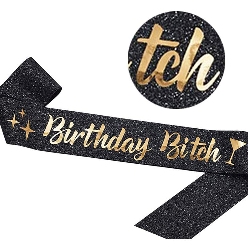 Party Crown Belt Set for Birthday Celebration - Multiple Styles