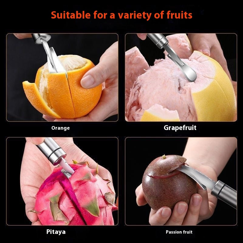 Stainless Steel Grapefruit Peeler Kitchen Gadget - Easy Orange & Pomelo Peel