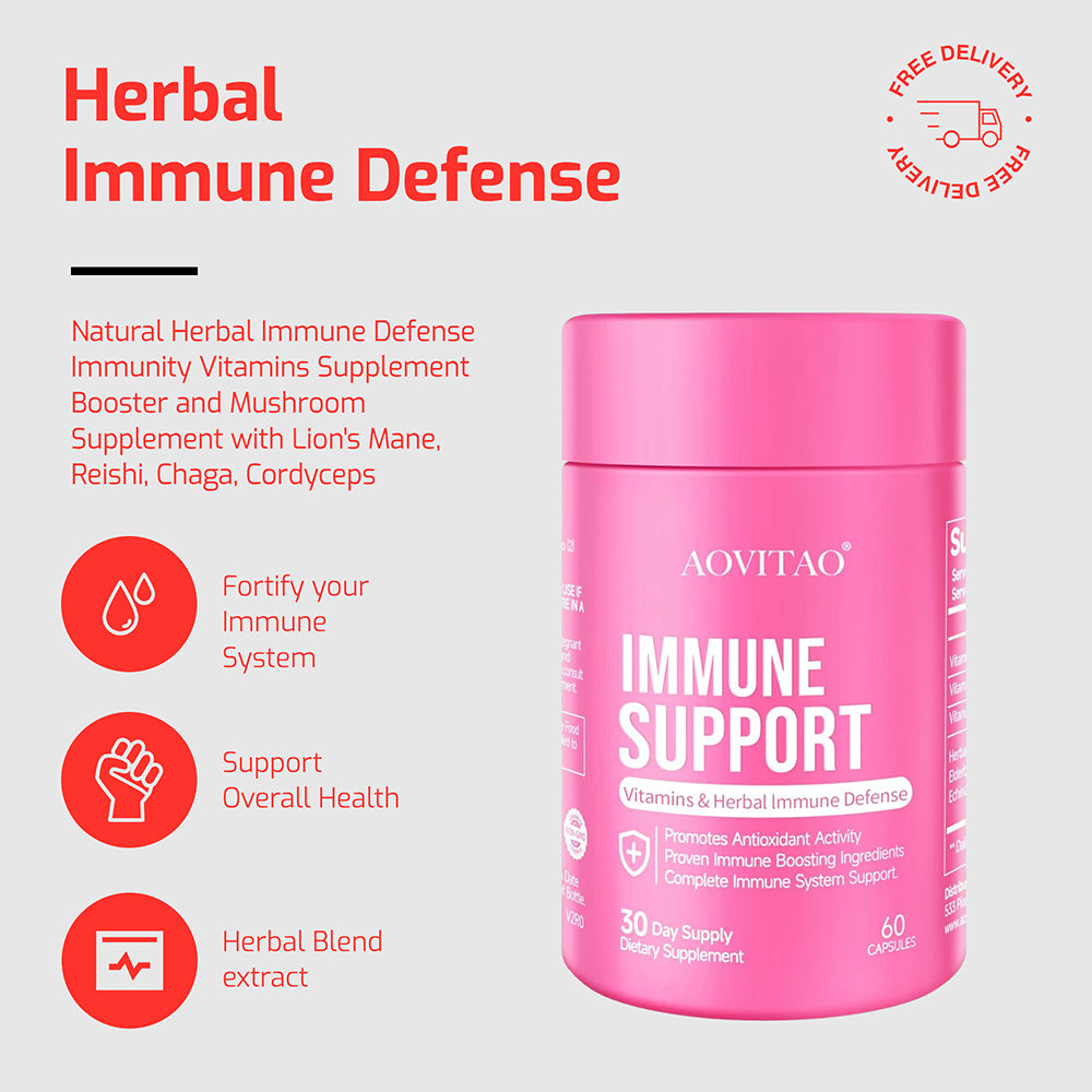 Immune Defense Mushroom Supplement - 60 Capsules