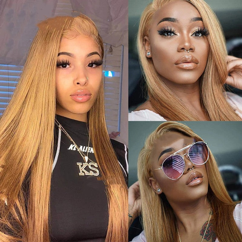 Lace Headband with Real Straight Human Hair Extensions - Multiple Lengths & Densities