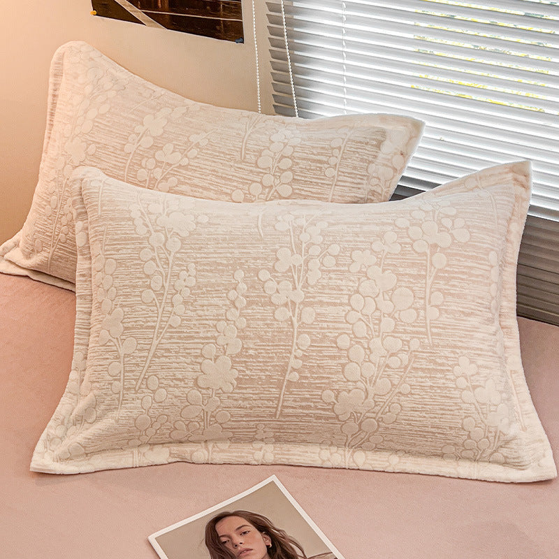 Extra-Thick Milk Velvet Pillowcases - Soft Home Textiles, 1 Pair