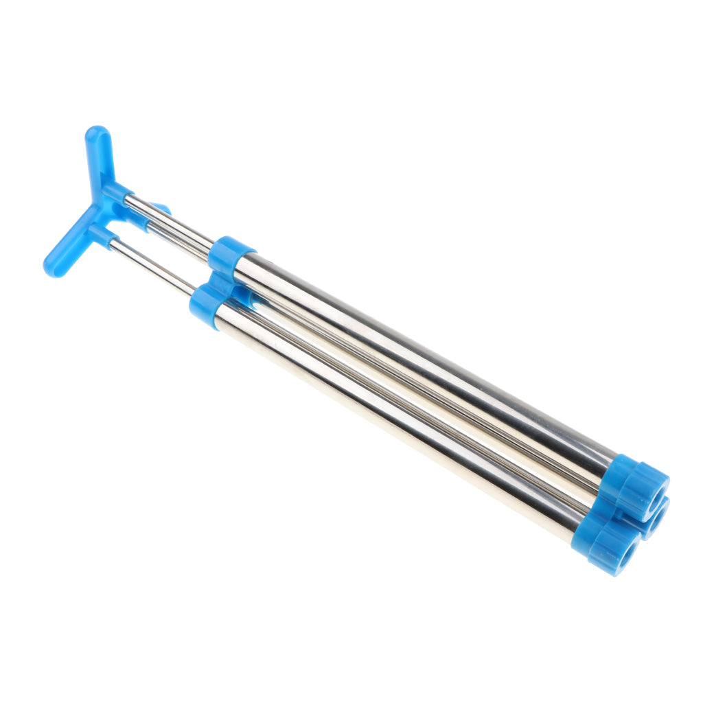 43cm Stainless Steel Water Spray Gun - Three-Tube Water Soaker for Kids & Garden