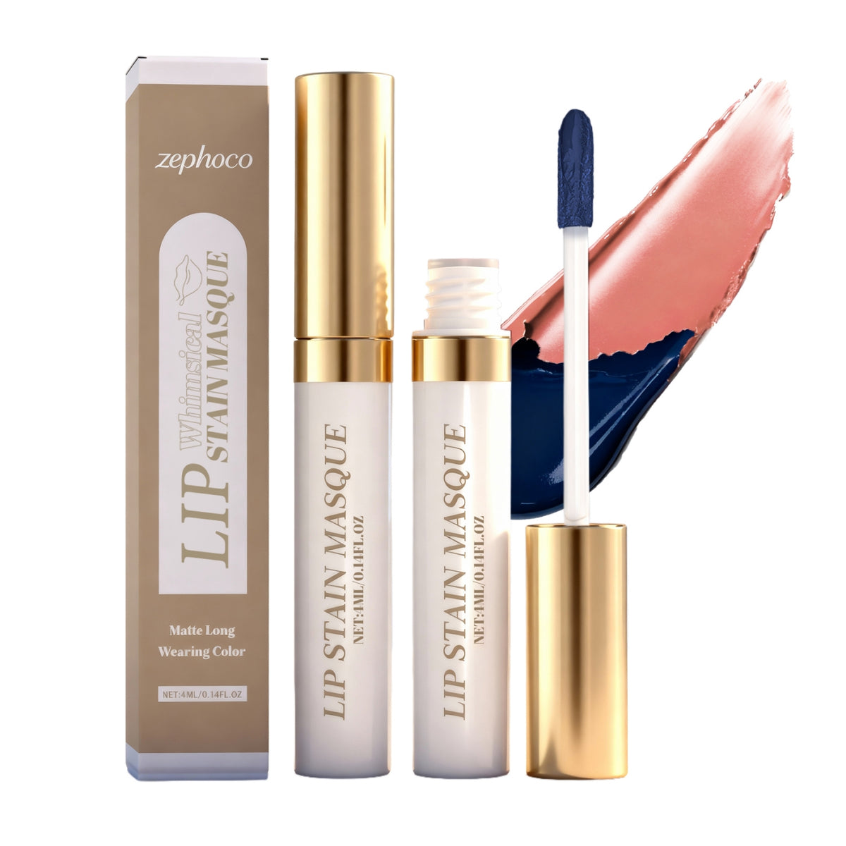 Lip Stain Mask - Hydrating Lip Makeup with Color Options