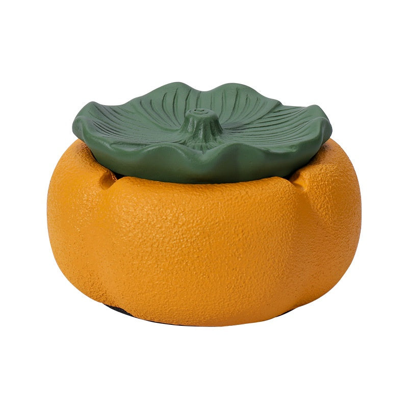 Decorative Ashtray with Lid - Chinese Style Cement Storage Accent