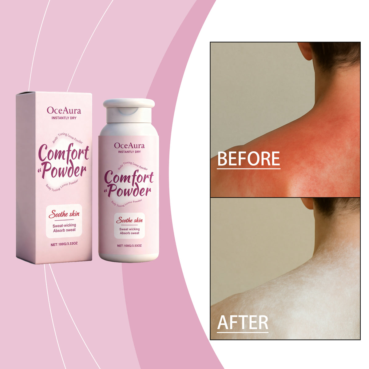 Body Powder for Sweat Absorption - 100g