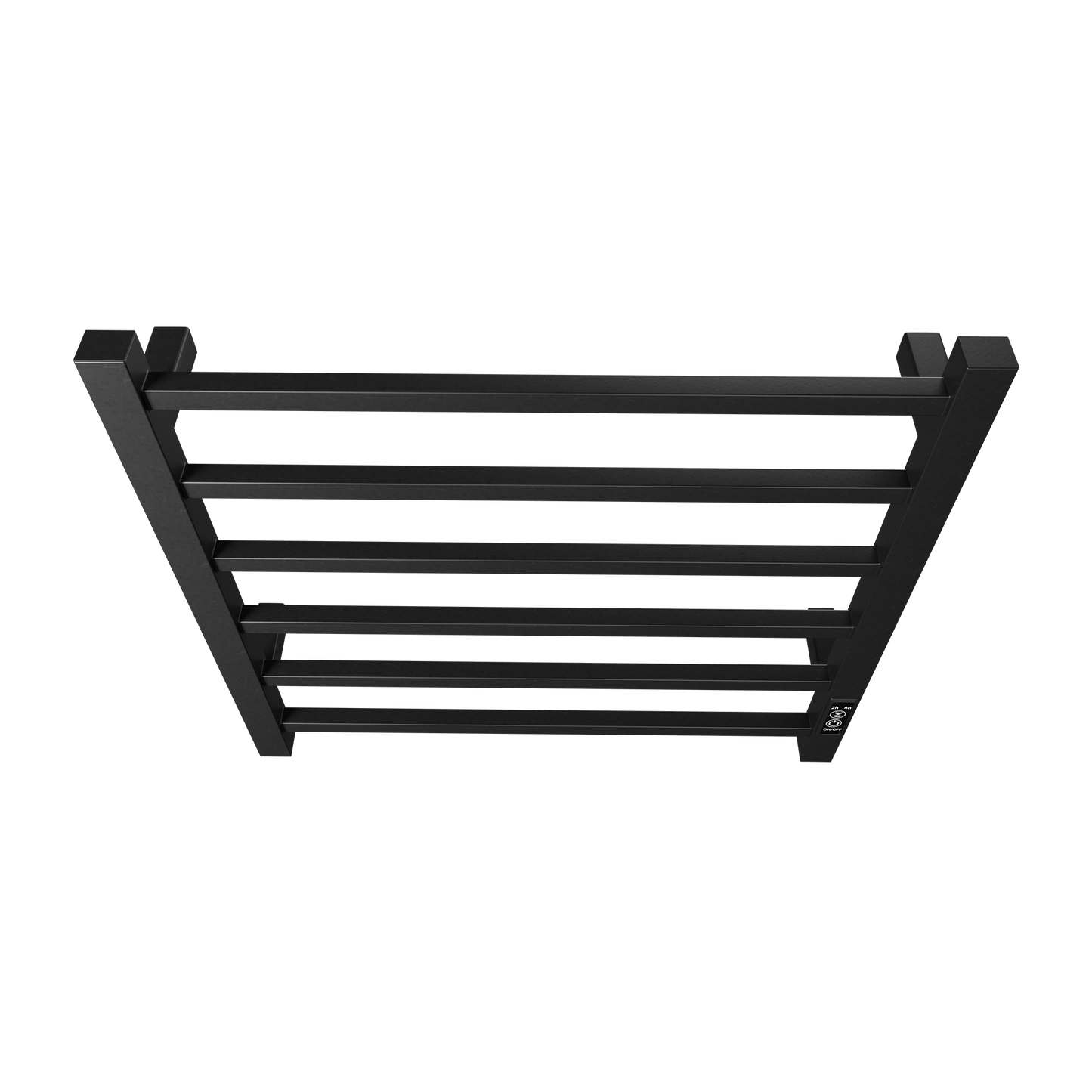 Electric Heated Towel Rack - 6 Bar Wall Mount Towel Warmer - Black