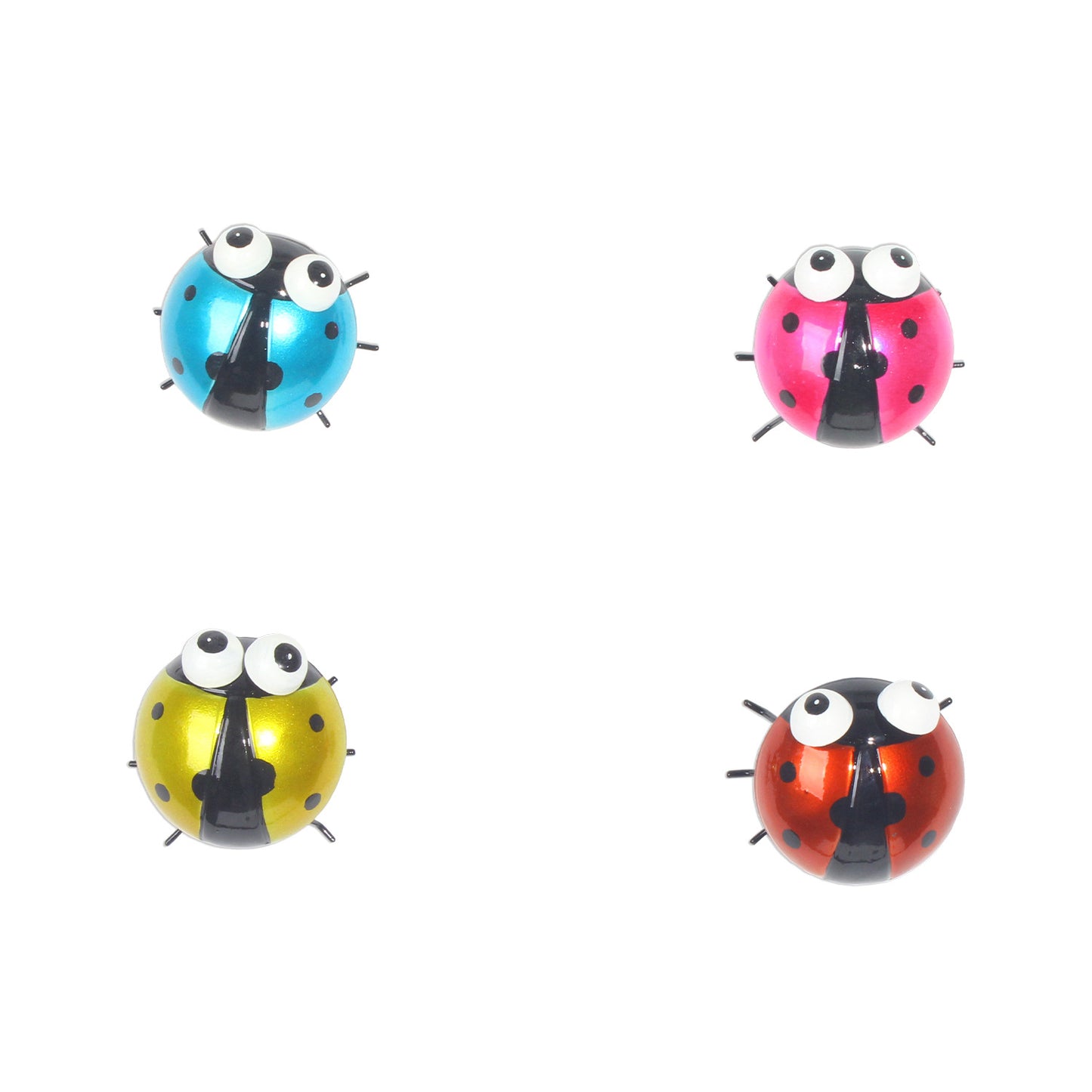 Wrought Iron Beetle and Ladybug Wall Decor for Outdoor Gardens and Courtyards