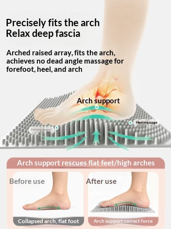 Foot Massage Pad with Toe Pressure Plate - Relax & Stimulate Circulation