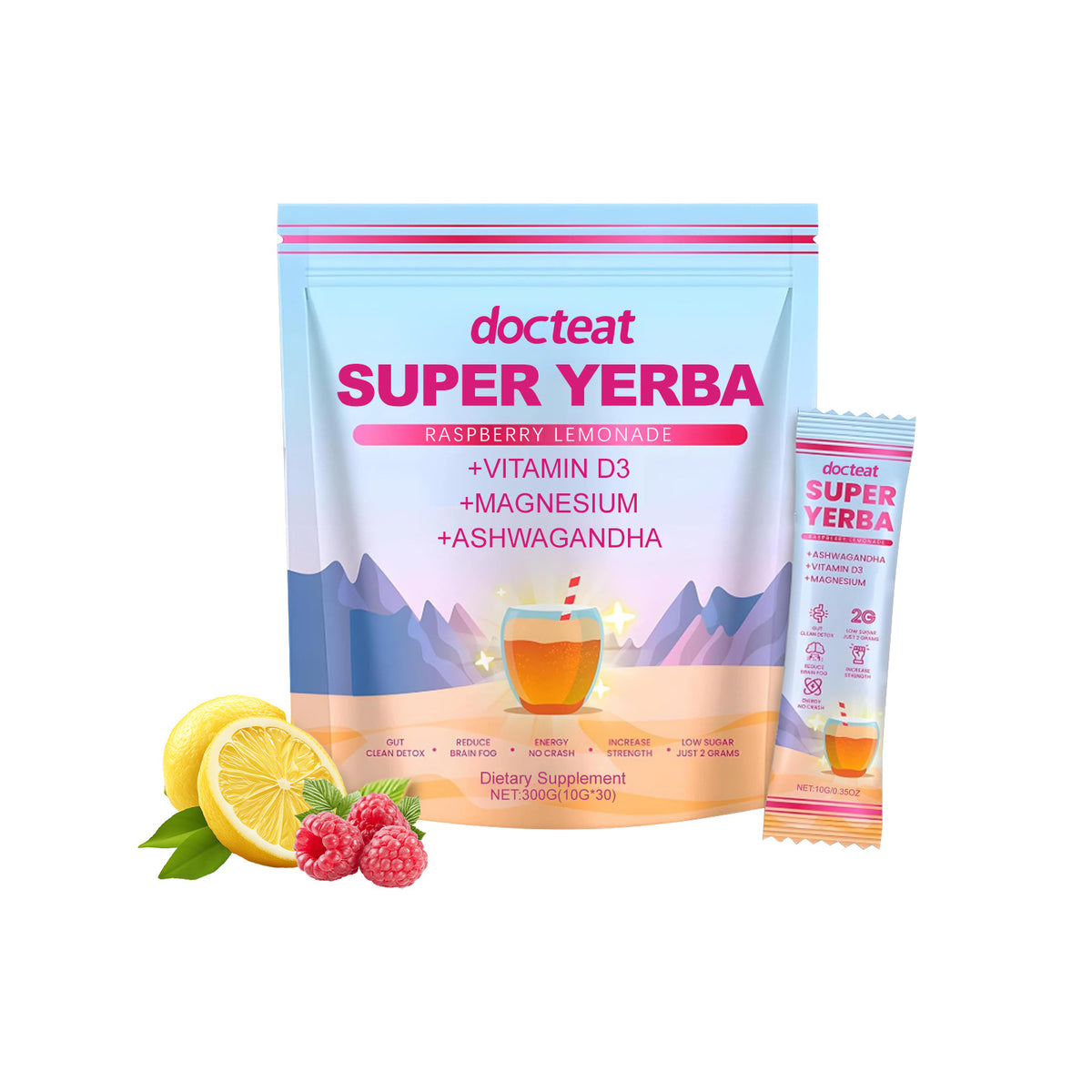 Yerba Mate Powder Dietary Supplement 300g