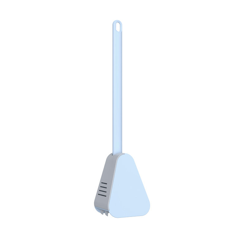 Long Handle Plastic Toilet Brush with No Dead Ends - Easy Cleaning & Hanging Option