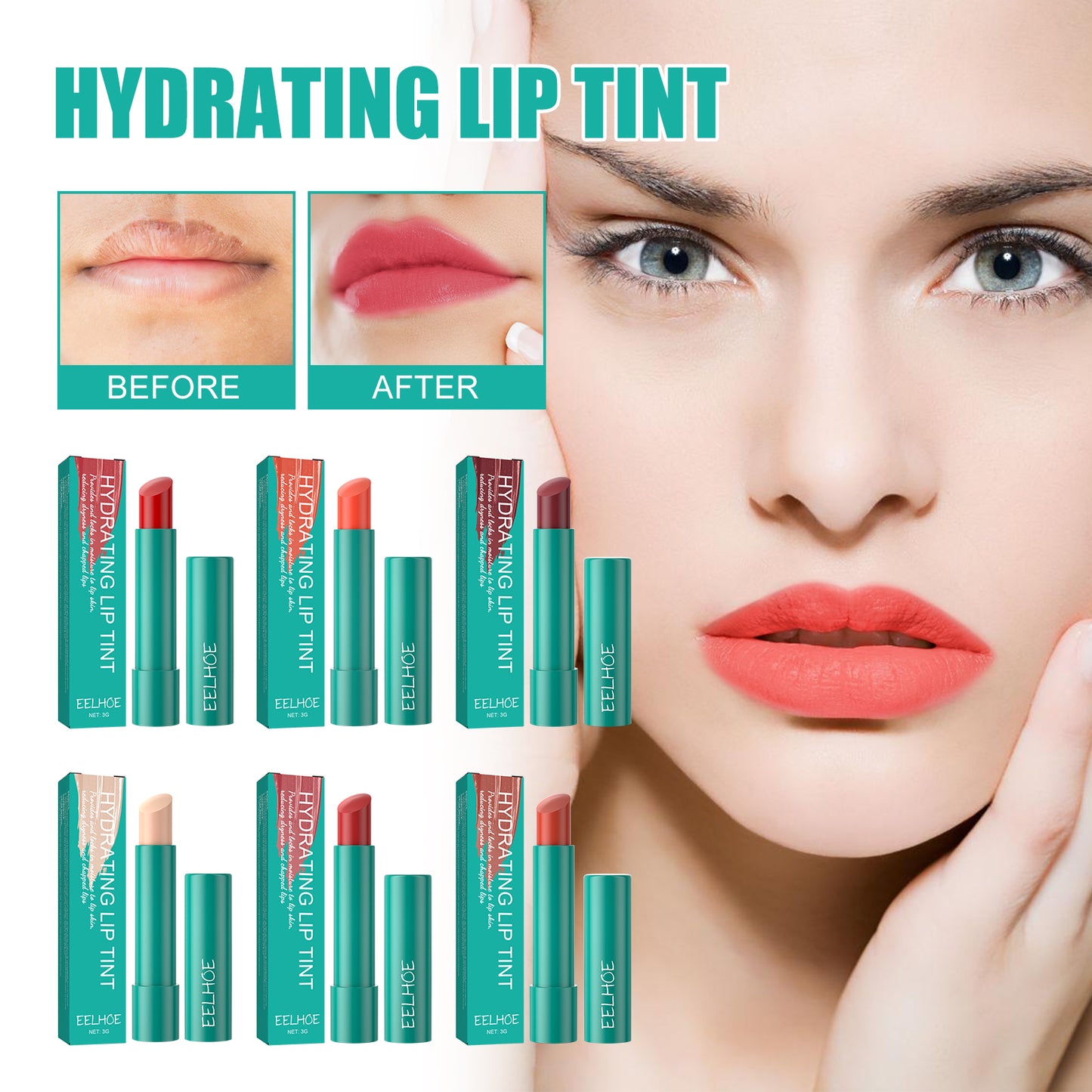 Moisturizing Lip Gloss - Hydrating Plumping Formula with Olive Oil