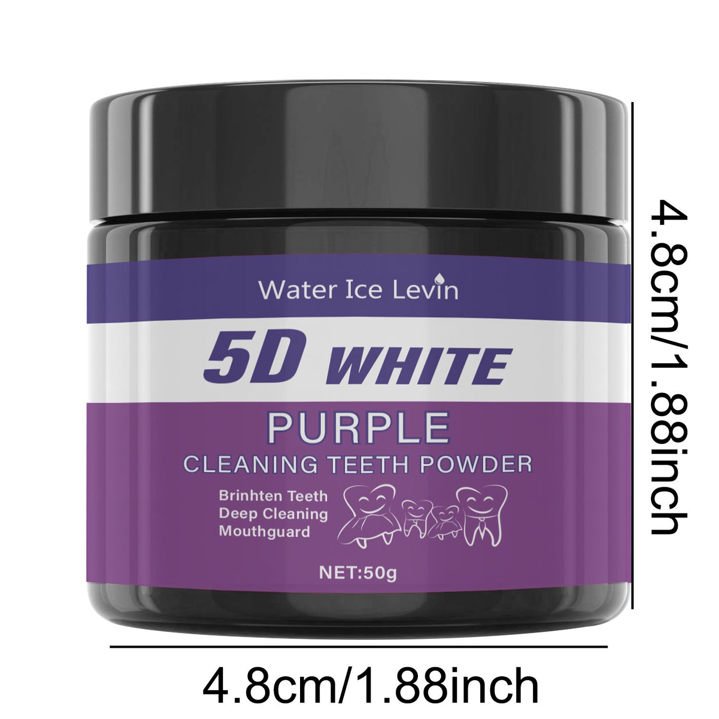 Purple Tooth Powder Breath Freshener for Oral & Gum Care - 50g