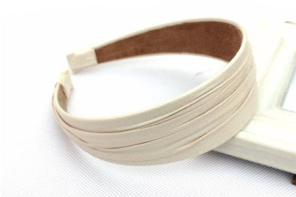Wide Brim Leather Hair Headband
