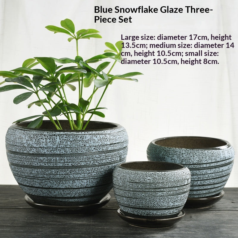 Minimalist Succulent Pot Set - Breathable, Durable Terracotta Planters with Trays