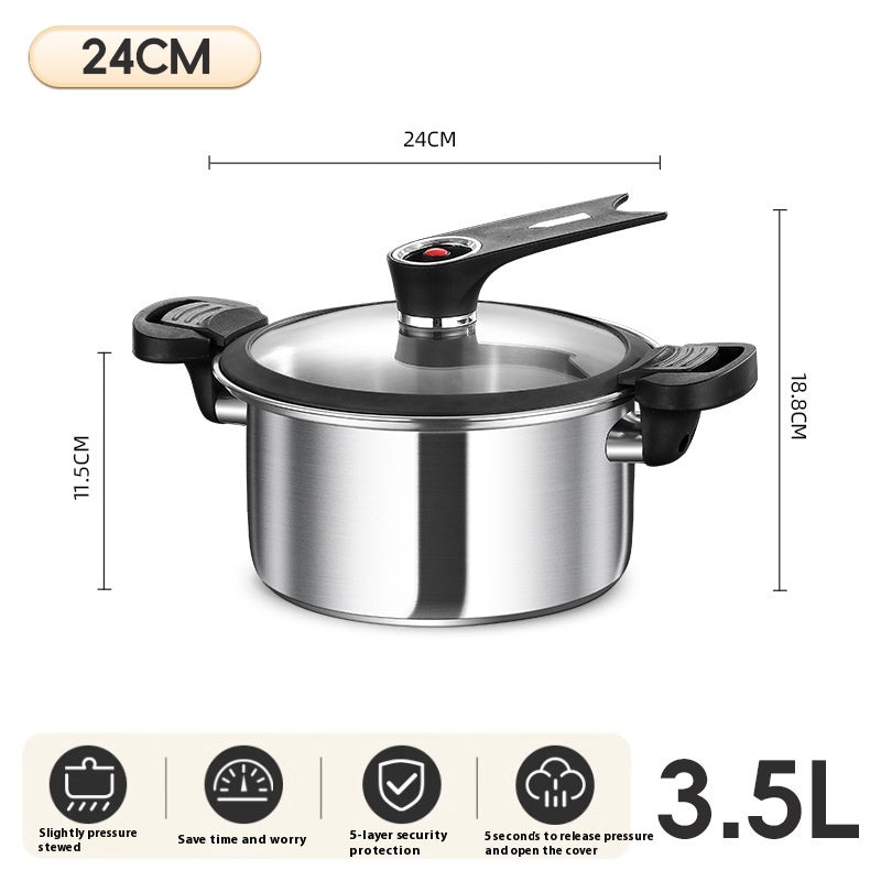 304 Stainless Steel Low Pressure Pot Multi-Functional Kitchen Storage