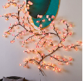 Cherry Blossom LED Tree Branch Wall Lights - 144 LED, 8 Modes, USB Powered, Indoor Decor