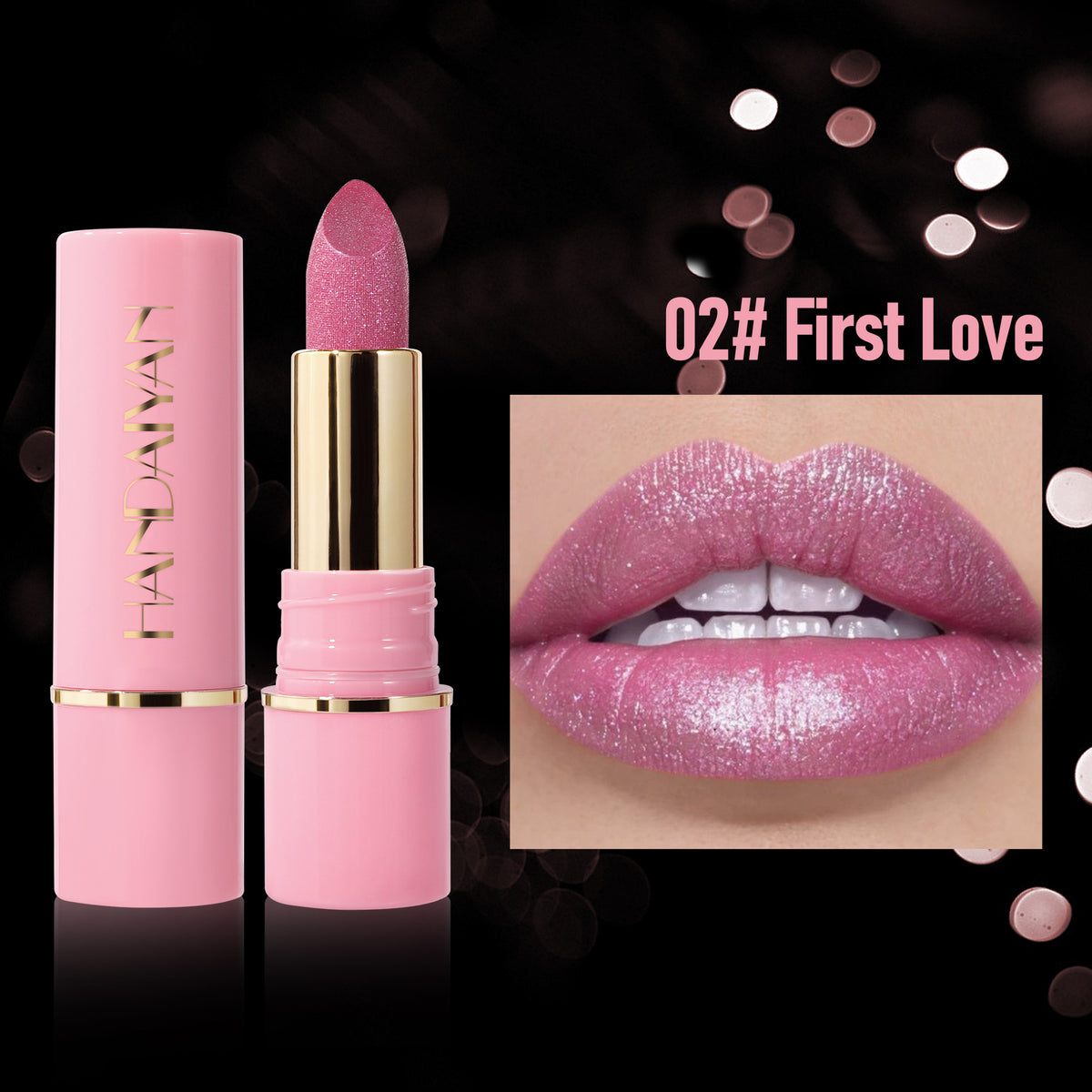 Pearlescent Lipstick Set 8 Colors Moisturizing Waterproof Lip Color