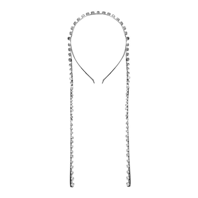 Retro Geometric Plaid Metal Hairband - XN136A