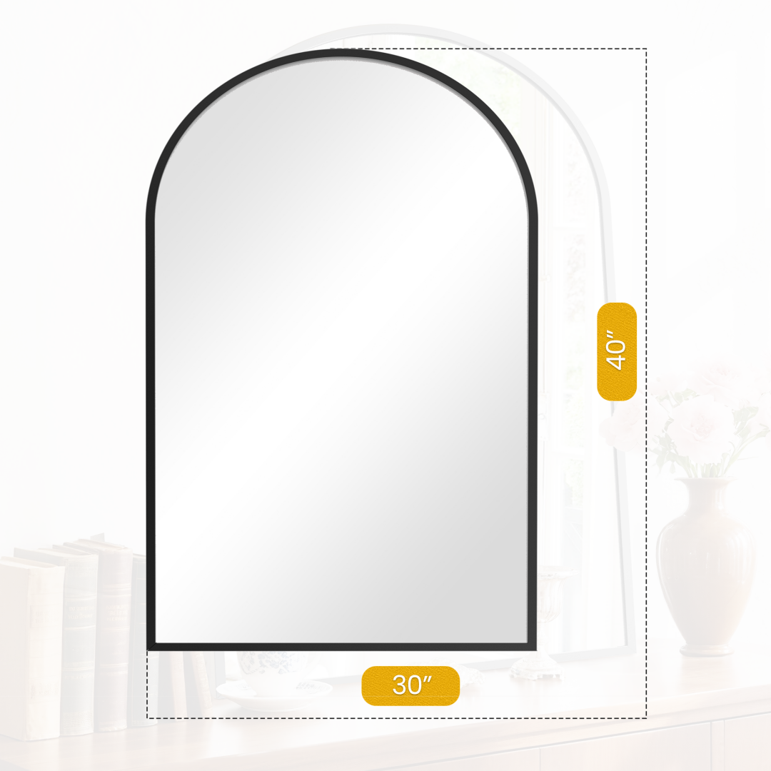 Bathroom Wall Mirror, Metal Frame Vanity Mirror For Bedroom,