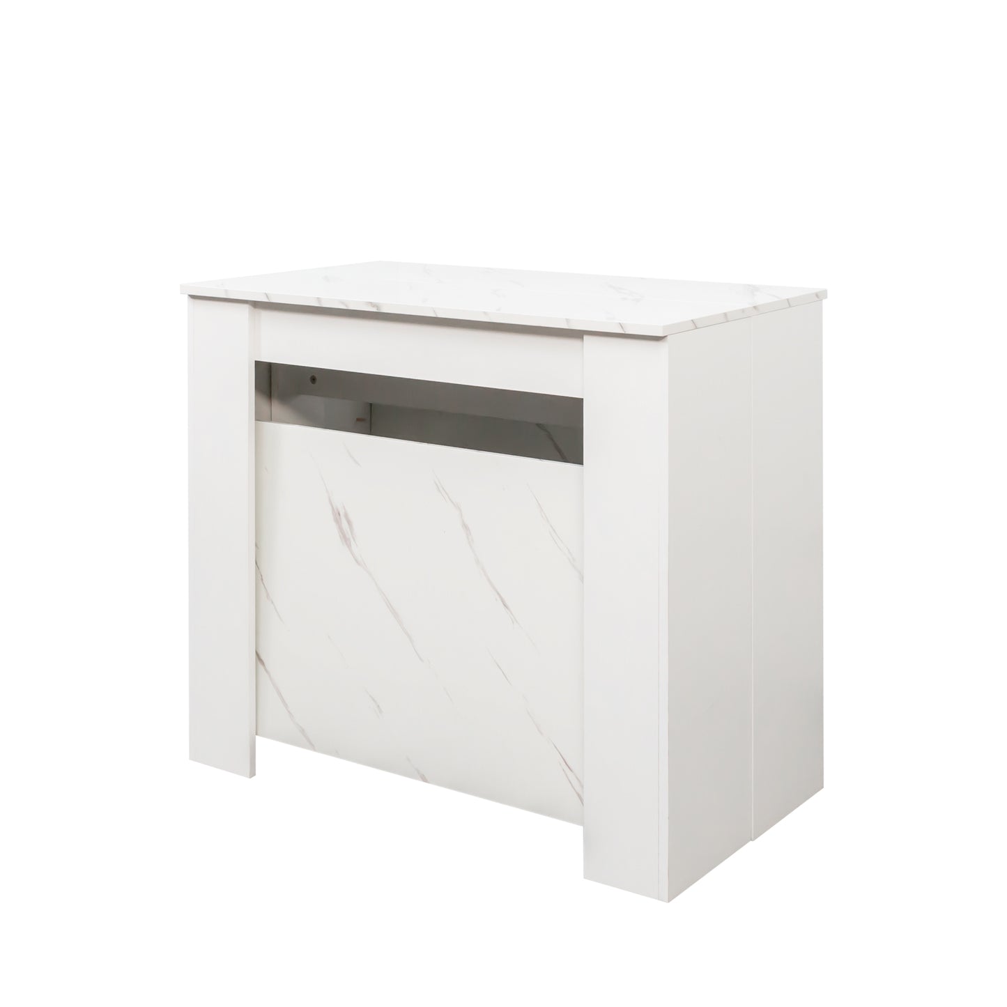 Extendable Console Table - White Line, Multifunctional Design