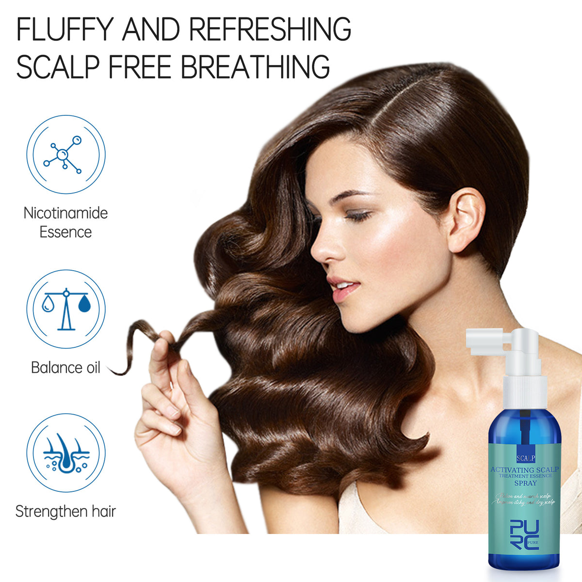 Scalp Care Serum Mist - 60ml Refreshing Spray